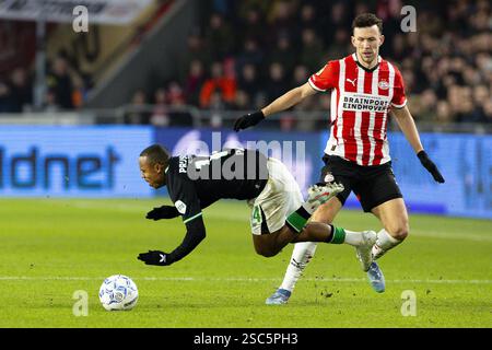Eindhoven, pays-Bas. 05th Feb, 2025. EINDHOVEN, 05-02-2025, stade Philips, football, coupe KNVB, saison 2024/2025, pendant le match PSV-Feyenoord. Crédit : Pro Shots/Alamy Live News Banque D'Images