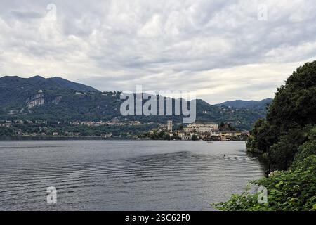 Détails de la belle Orta San Giulio Banque D'Images