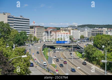 Autoroute A620, Wilhelm-Heinrich-Brücke, Saarbrücken, Sarre, Deutschland Banque D'Images