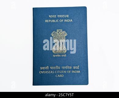 Carte OCI - carte de citoyen de l'inde à l'étranger Banque D'Images