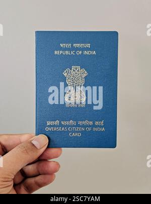 Carte OCI - carte de citoyen de l'inde à l'étranger Banque D'Images