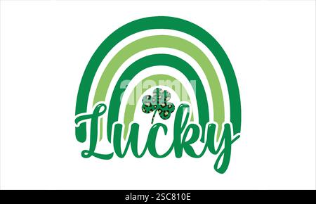 Lucky SVG Illustration de Vecteur