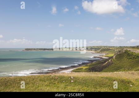 Port Eynon Bay, péninsule de Gower, Swansea, Galles du Sud, Royaume-Uni Banque D'Images