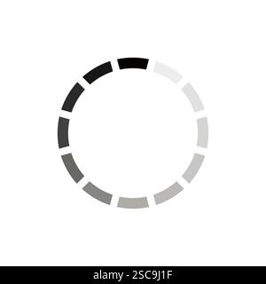 Icône de progression de la barre de chargement . Chargement des icônes de la barre. Ensemble d'icônes vectorielles de barre de chargement de site Web, collection de chargeur de cercle Illustration de Vecteur