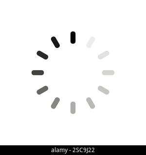 Icône de progression de la barre de chargement . Chargement des icônes de la barre. Ensemble d'icônes vectorielles de barre de chargement de site Web, collection de chargeur de cercle Illustration de Vecteur
