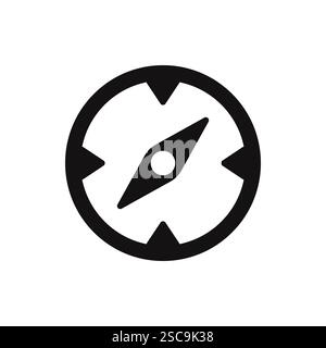 Icône Compass simple. Jeu de symboles de boussole pour les applications et les sites Web. Illustration vectorielle. Illustration de Vecteur