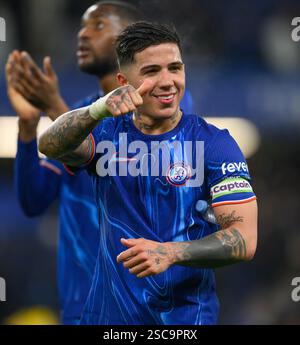Londres, Royaume-Uni. 03rd Feb, 2025. Chelsea v West Ham United - premier League - Stamford Bridge. Enzo Fernandez de Chelsea. Crédit photo : Mark pain/Alamy Live News Banque D'Images