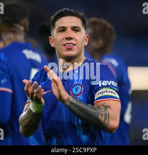 Londres, Royaume-Uni. 03rd Feb, 2025. Chelsea v West Ham United - premier League - Stamford Bridge. Enzo Fernandez de Chelsea. Crédit photo : Mark pain/Alamy Live News Banque D'Images