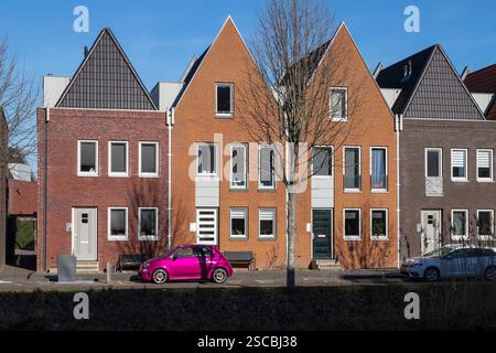 Nouveaux bâtiments résidentiels modernes dans le quartier de Vathorst à Amersfoort. Banque D'Images