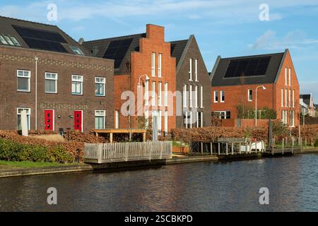 Nouveaux bâtiments résidentiels modernes dans le quartier Vathorst d'Amersfoort. Banque D'Images