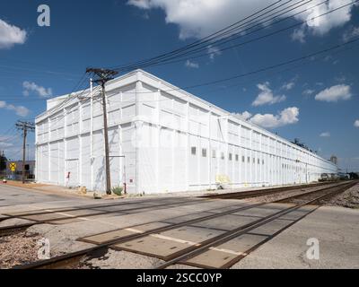 Industrie sur la rivière des Peres Banque D'Images