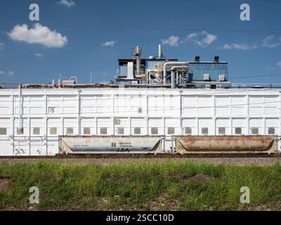 Industrie sur la rivière des Peres Banque D'Images