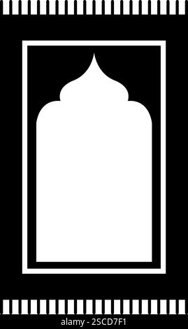 Icône Musallah. Symbole tapis de prière. Illustration de Vecteur