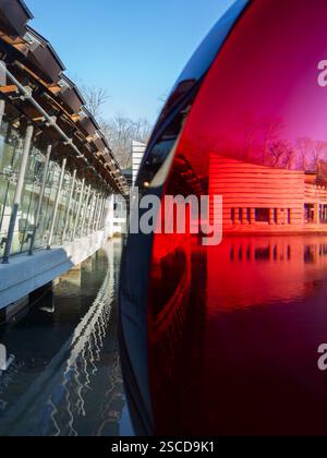 Crystal Bridges Museum of American Art, lieu : Bentonville AR, architecte : Moshe Safdie Banque D'Images