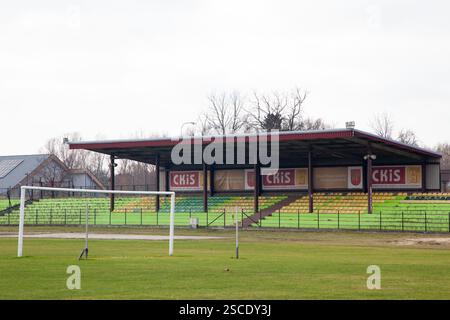 Stadion CKiS-u w Pruszczu Gdańskim - MKS Czarni Pruszcz Gdański Banque D'Images