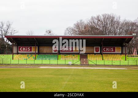 Stadion CKiS-u w Pruszczu Gdańskim - MKS Czarni Pruszcz Gdański Banque D'Images