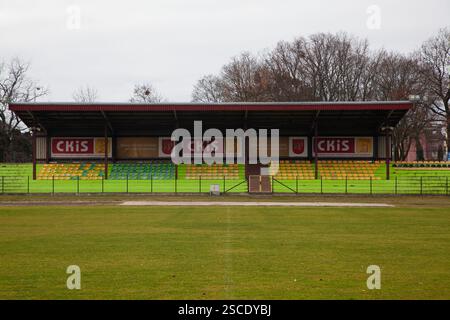 Stadion CKiS-u w Pruszczu Gdańskim - MKS Czarni Pruszcz Gdański Banque D'Images