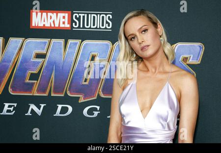 Brie Larson lors de la première mondiale de "Avengers : Endgame' qui s'est tenue au la Convention Center de Los Angeles, USA le 22 avril 2019. Banque D'Images