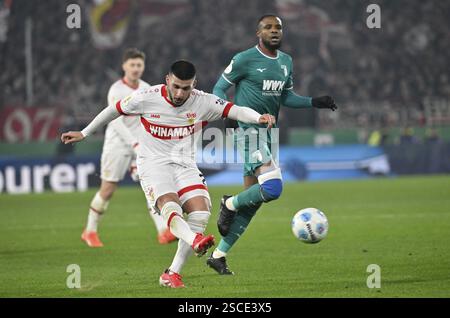 Goal Kick action Goal chance Deniz Undav VfB Stuttgart (26) DFB-Pokal, MHPArena, MHP Arena Stuttgart, Bade-Wuerttemberg, Allemagne, Europe Banque D'Images