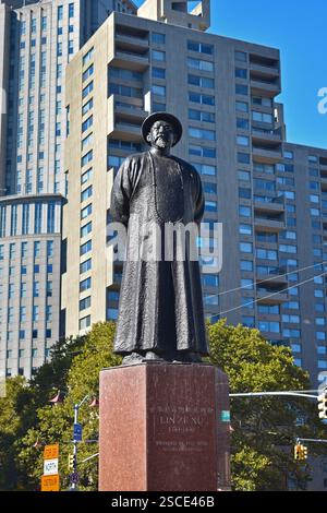 Lin Ze Xu Monument sculpture à New York Banque D'Images