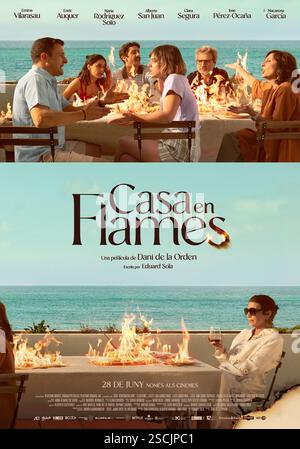 CASA EN FLAMES (2024), RÉALISÉ PAR DANI DE LA ORDEN. Crédit : Sábado Películas/Playtime Movies/Atresmedia Cine/3Cat/Eliofilm / album Banque D'Images