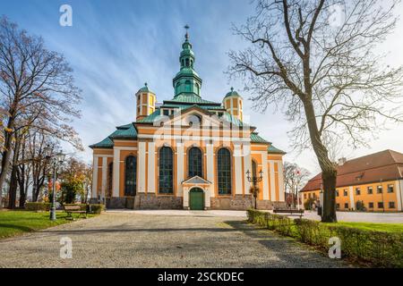 Église Sainte-Croix à Jelenia Gora, Pologne Banque D'Images