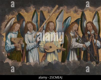 Music-Making Angels, 1483-1494. Banque D'Images