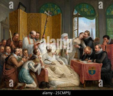 La mort de Peter Paul Rubens, 1827. Banque D'Images