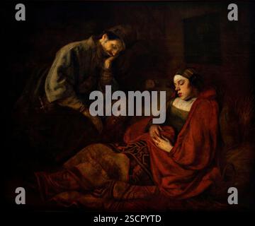 Le rêve de Joseph, 1645-1660. Banque D'Images