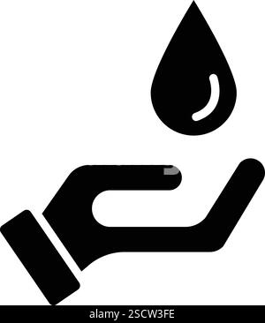 Icône Save Water Vector illustration de conception Illustration de Vecteur