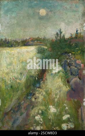 Flowery Meadow à Veierland, 1887. Banque D'Images