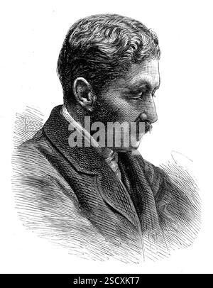 Lieutenant-colonel A. Harness, R.A., C.B., commandant de l'artillerie dans la guerre Zulu, 1880. Portrait du lieutenant-colonel Arthur Harness, «... qui a occupé un important commandement de l'artillerie à la fin de la guerre des Zoulous, et qui a récemment été honoré par sa Majesté la Reine, au château de Windsor, avec l'investiture personnelle de l'ordre du bain de sa propre main ». Tiré de "Illustrated London News", 1880. Banque D'Images