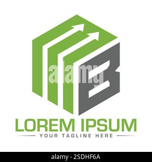 Logo lettre MB Illustration de Vecteur