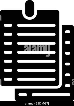 Illustration de la conception d'icône vectorielle de pense-bête Illustration de Vecteur