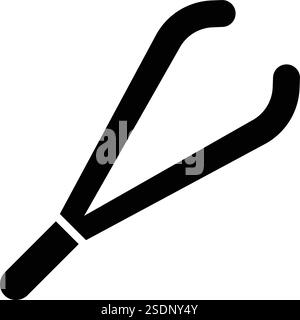 Illustration de conception d'icône de vecteur de pince à épiler Illustration de Vecteur