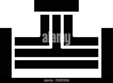 Illustration de conception d'icône de vecteur de variante de tuyau Illustration de Vecteur