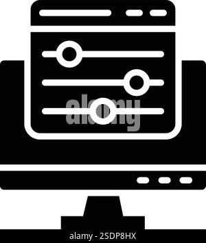Contrôle des couleurs icône vectorielle illustration de conception Illustration de Vecteur