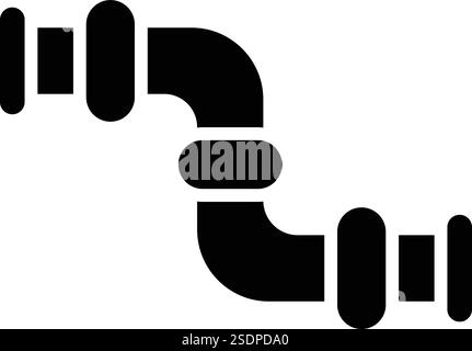 Illustration de conception d'icône de vecteur de variante de tuyau Illustration de Vecteur