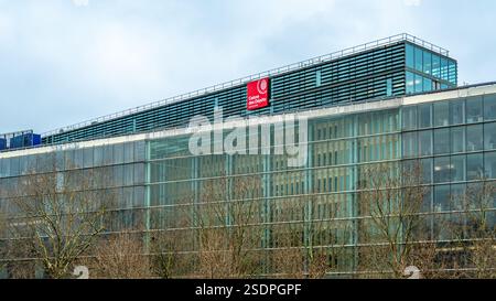 Vue extérieure un bâtiment du groupe Caisse des Dépôts et Consignations (CDC), établissement financier public français créé en 1816 Banque D'Images