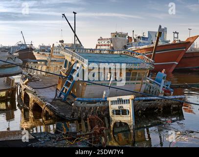 Dubaï Dhows dans la crique Banque D'Images