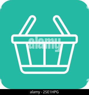 Illustration de conception d'icône de vecteur de panier Illustration de Vecteur