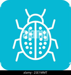 Illustration de conception d'icône de vecteur de coccinelle Illustration de Vecteur