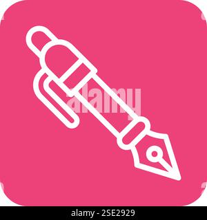 Illustration de conception d'icône de vecteur de stylo Illustration de Vecteur