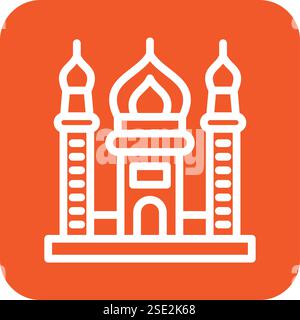 Illustration de conception d'icône de vecteur de mosquée Illustration de Vecteur