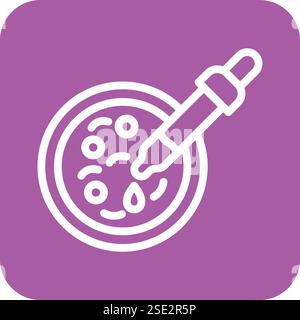 Illustration de conception d'icône de vecteur de Petri Illustration de Vecteur