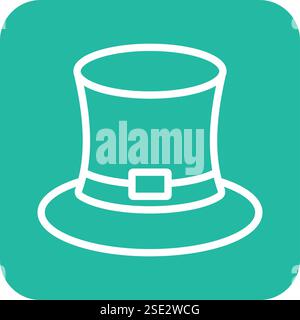 Illustration de conception d'icône de vecteur de chapeau magique Illustration de Vecteur