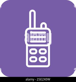 Talkie walkie Vector Icon Design illustration Illustration de Vecteur