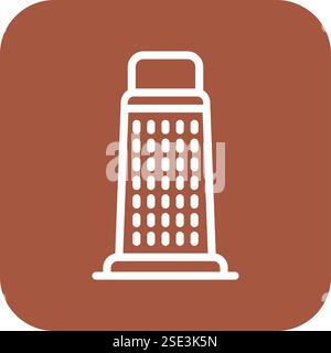 Illustration de conception d'icône vectorielle de râpe à fromage Illustration de Vecteur