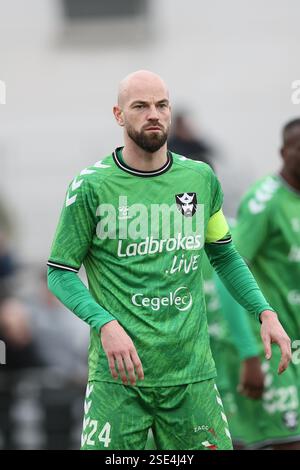 Liège, Belgique. 08th Feb, 2025. Dorian Dessoleil de Francs Borains photographié lors d'un match de football entre le RFC Liège et le Royal Francs Borains, samedi 08 février 2025 à Liège, le jour 21 de la deuxième division 2024-2025 'Challenger Pro League' 1B du championnat belge. BELGA PHOTO BRUNO FAHY crédit : Belga News Agency/Alamy Live News Banque D'Images