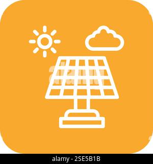 Illustration de conception d'icône de vecteur de système solaire Illustration de Vecteur